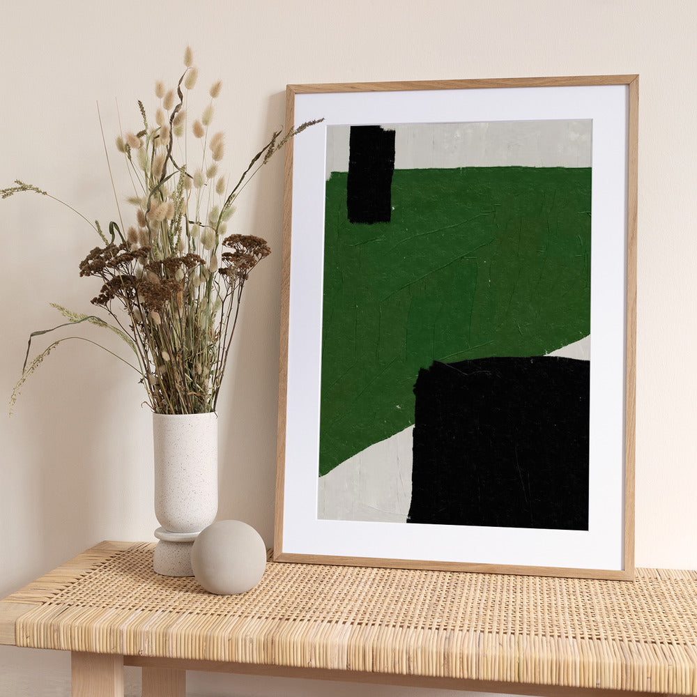 Emerald Abstraction - Art Print by THE MIUUS STUDIO
