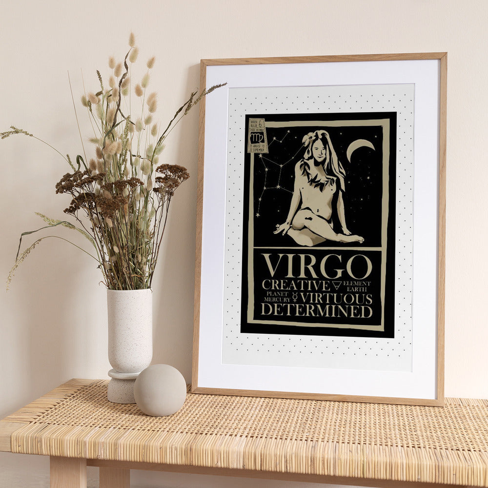 Virgo poster - Art Print by Dion Gem