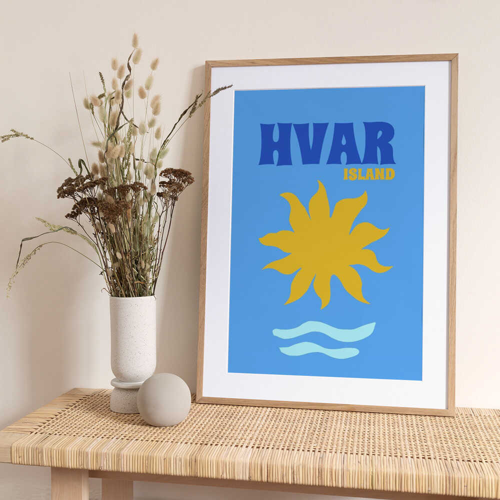 Hvar - Art Print by Petra Lizde Travel Poster