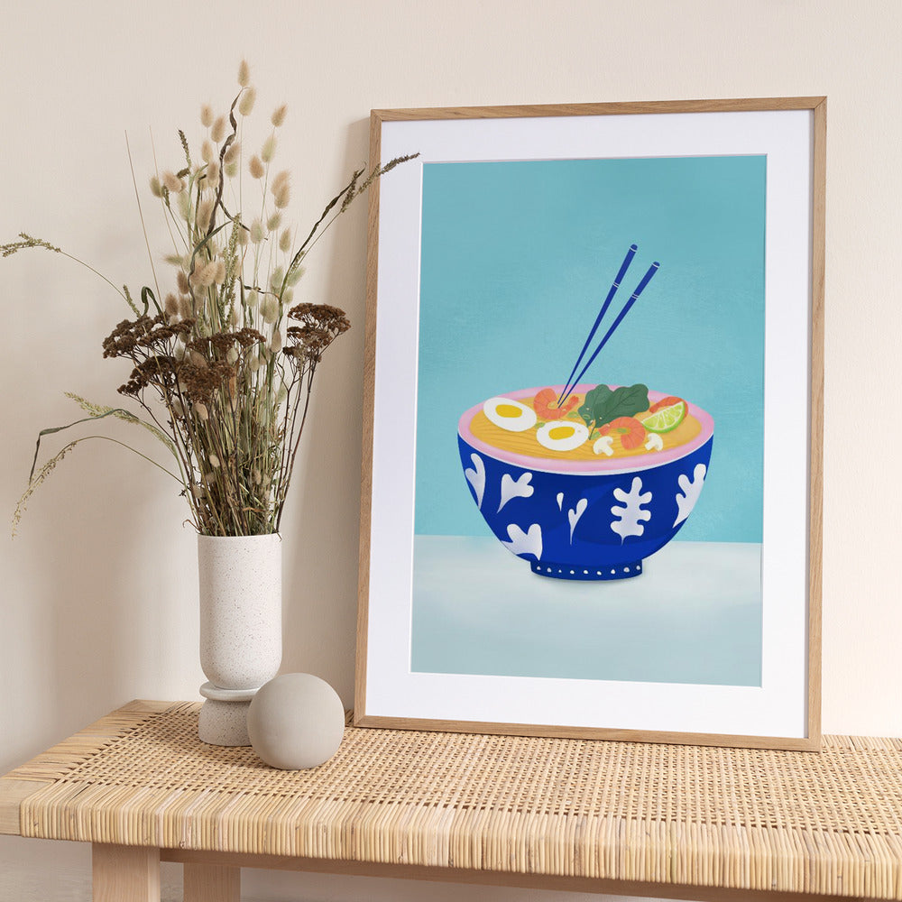 Ramen Bowl - Art Print by Petra Lizde