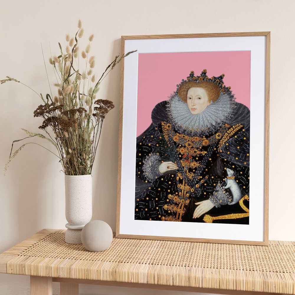 Elizabethi2602pink Ratioiso - Art Print by Talitha McQueen
