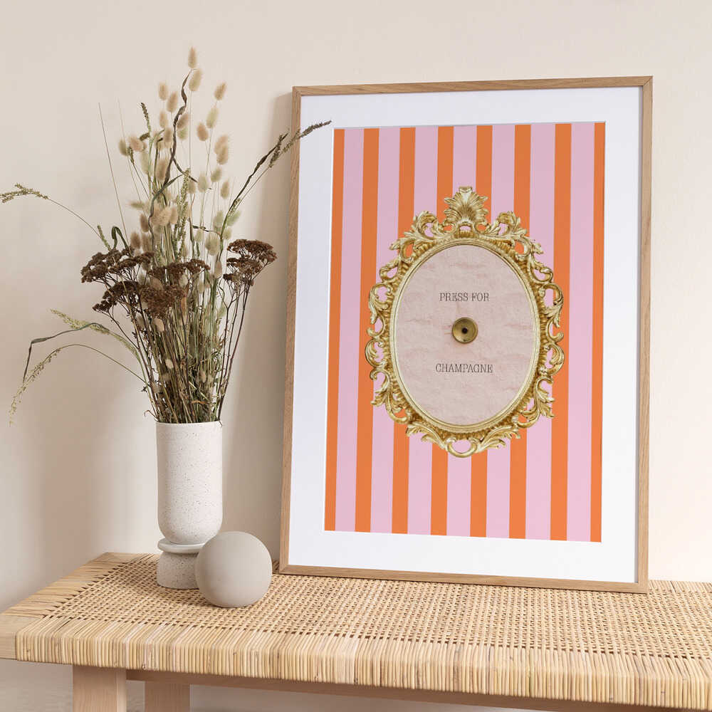 Champagnepinkorange Ratio2x3 - Art Print by Talitha McQueen