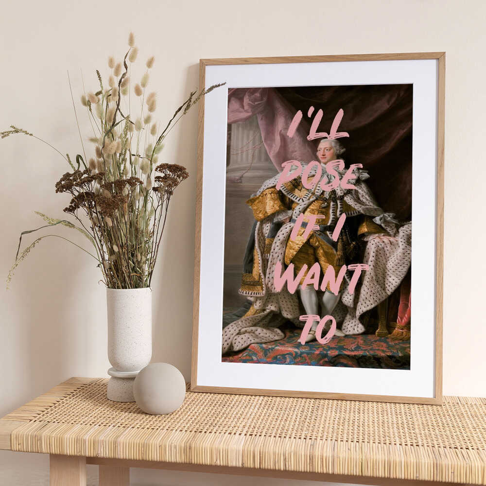 Kingposerpink Ratio2x3 - Art Print by Talitha McQueen