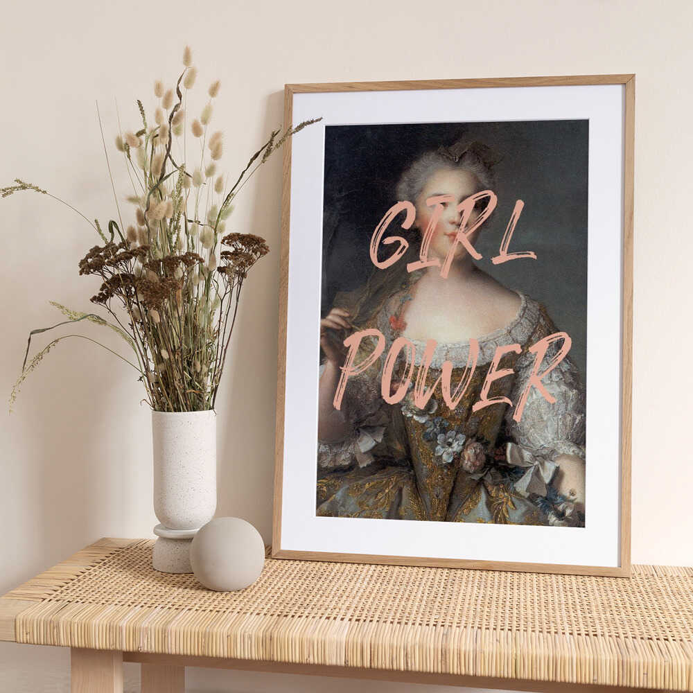 Girlpoweralteredart Ratioiso - Art Print by Talitha McQueen
