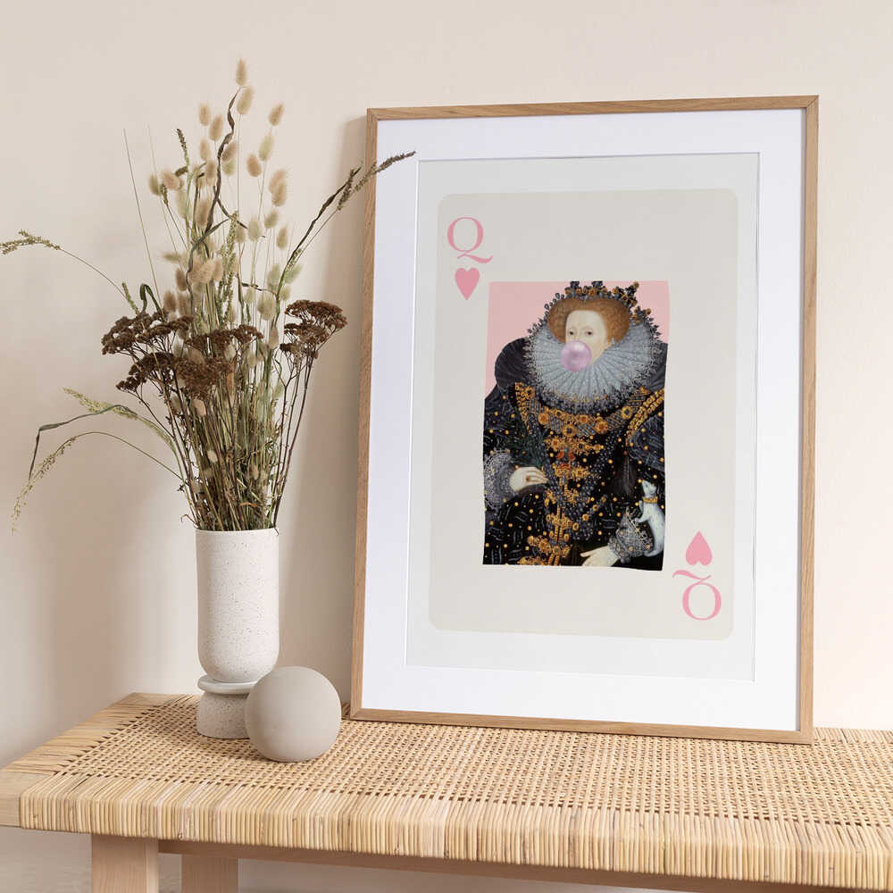 Queenelizabethhearts Iso - Art Print by Talitha McQueen