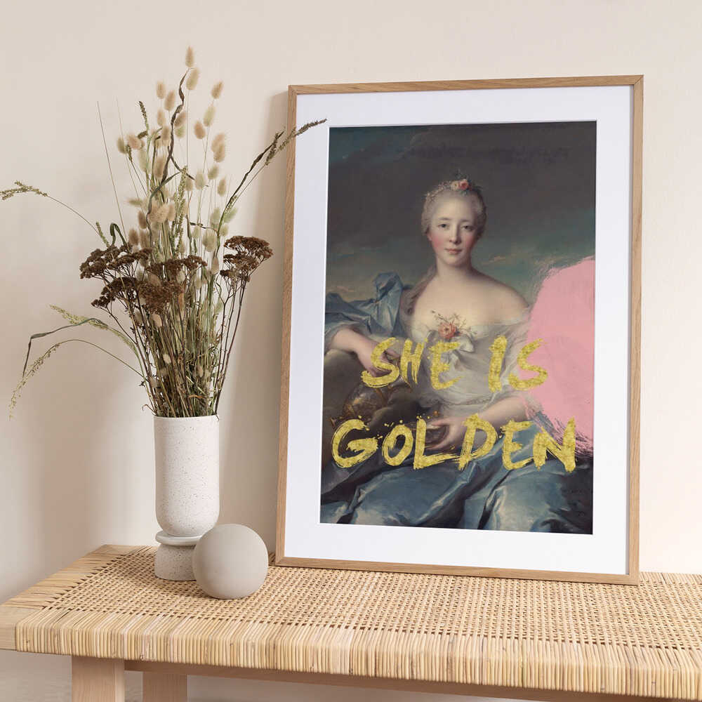 Sheisgolden Ratioiso - Art Print by Talitha McQueen