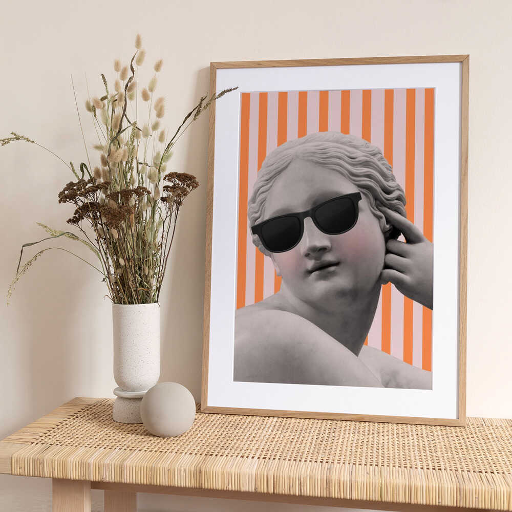 Stripedgoddess3 Ratioiso - Art Print by Talitha McQueen
