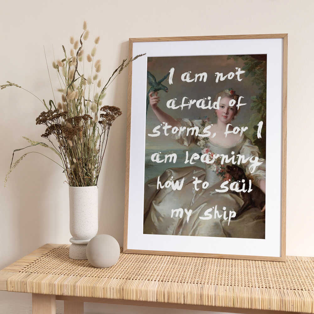 Sailmyship2 Ratioiso - Art Print by Talitha McQueen