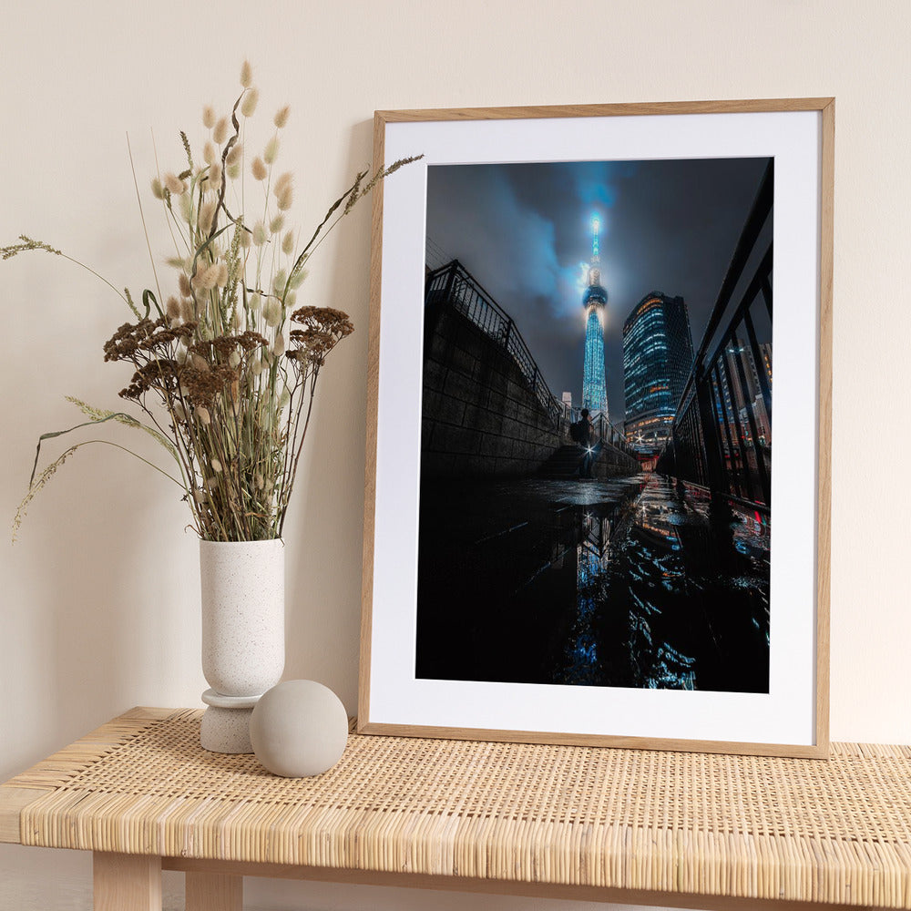 Aftre rain Skytree - Art Print by I_ha__to