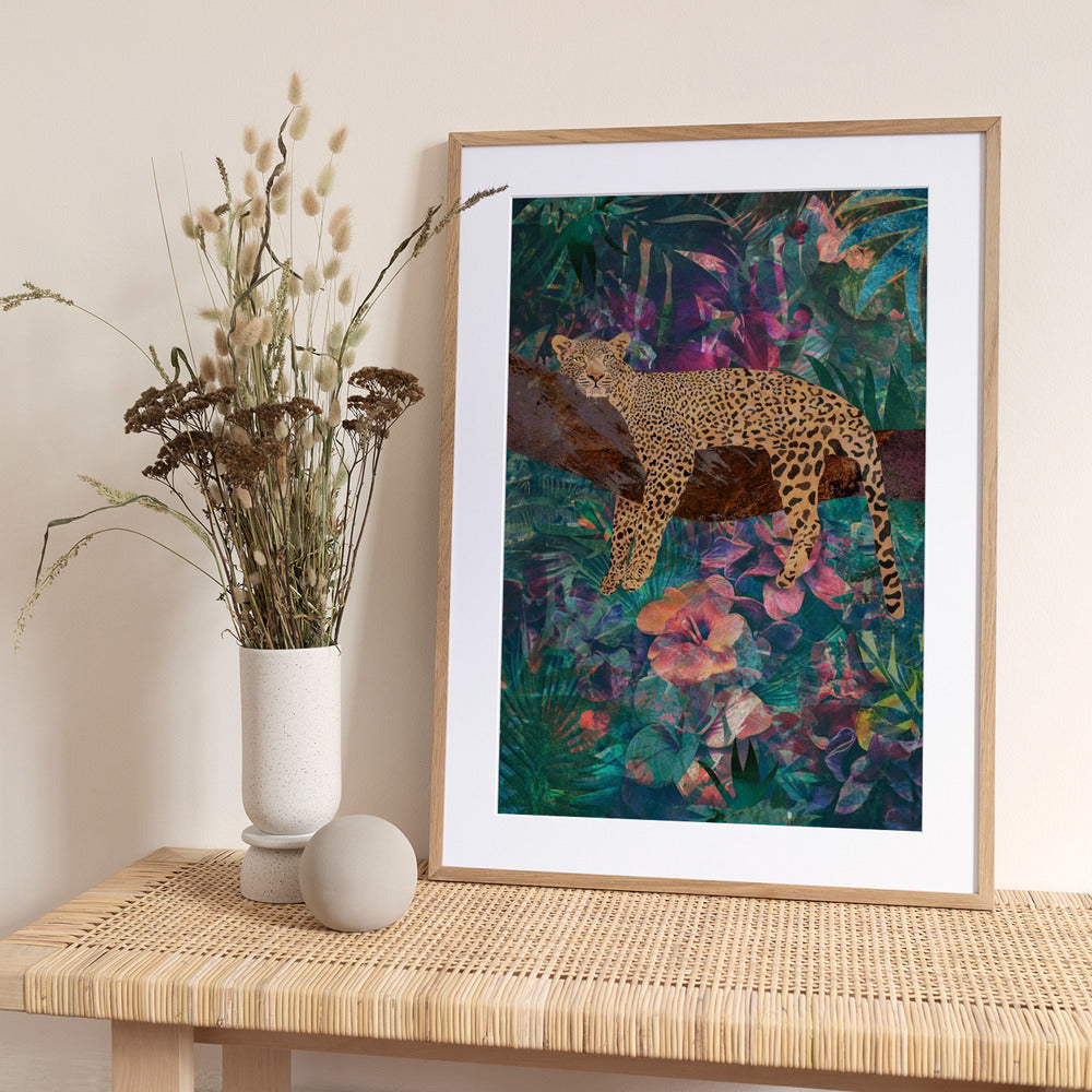 Leopard Jungle2 01 - Art Print by Sarah Manovski