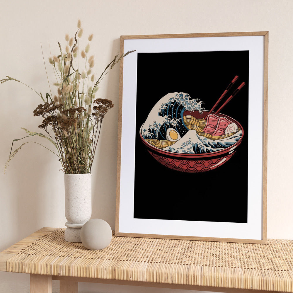 Great Ramen Wave - Art Print by Vincent Trinidad