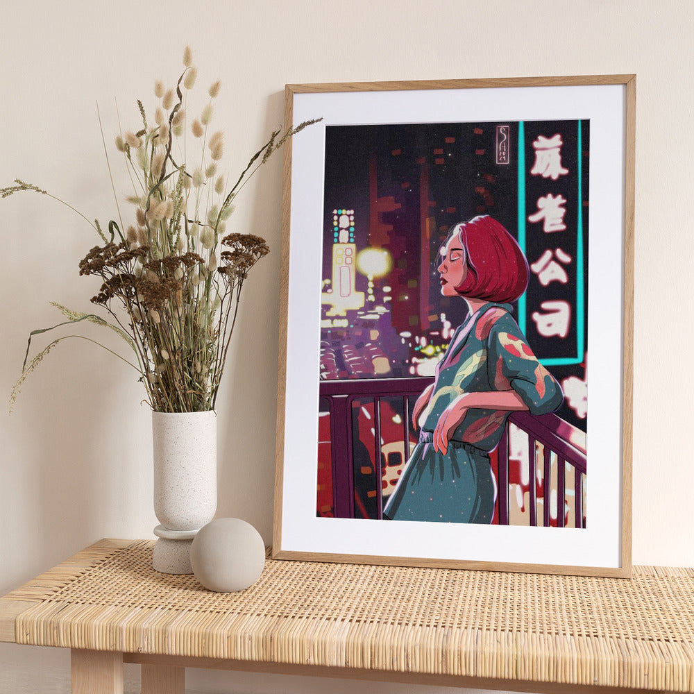 Girl in Japan - Art Print by Sarah Oliveira