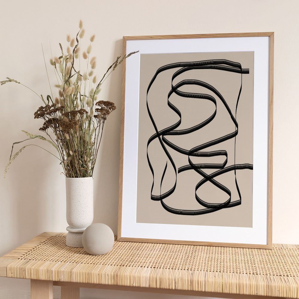 Flowing Lines Maze - Art Print by THE MIUUS STUDIO