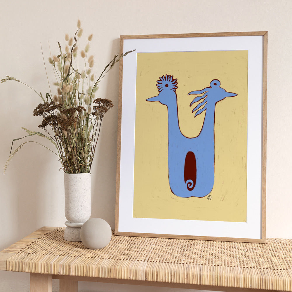 Birds Couple - Art Print by Sandra Poliakov