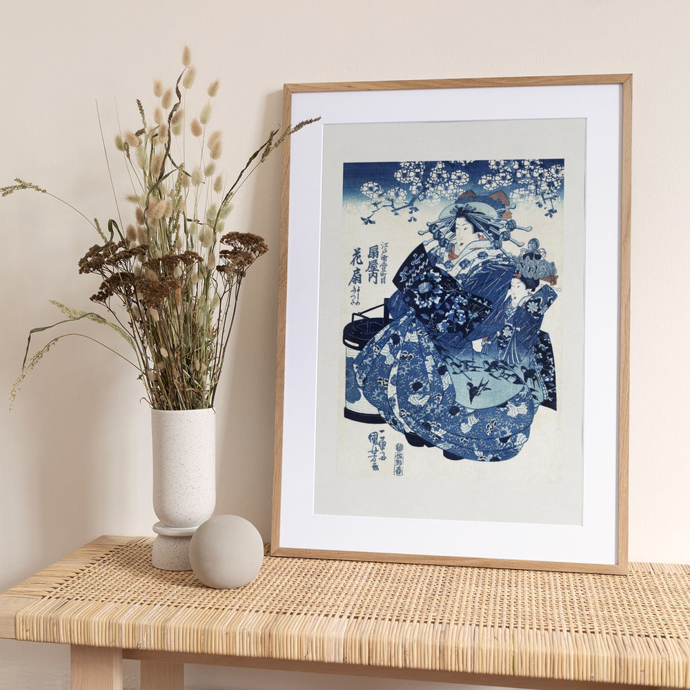 Japanese Woman (1798-1861) - Art Print by Utagawa Kuniyoshi