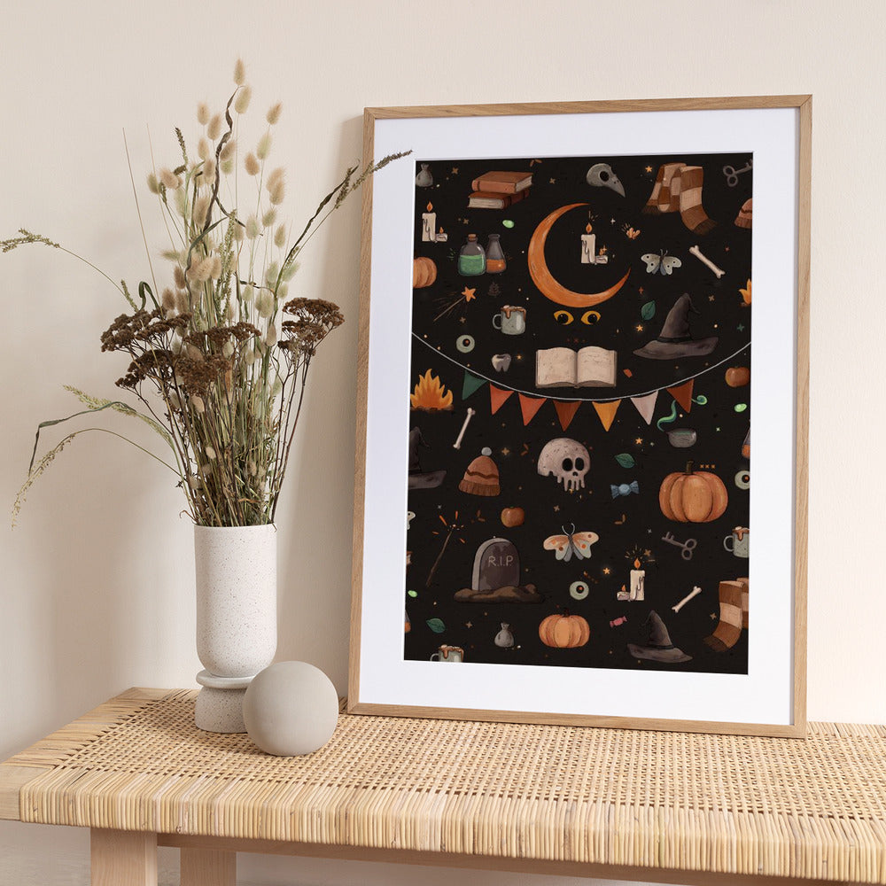 Halloween Theme - Art Print by Xuan Thai