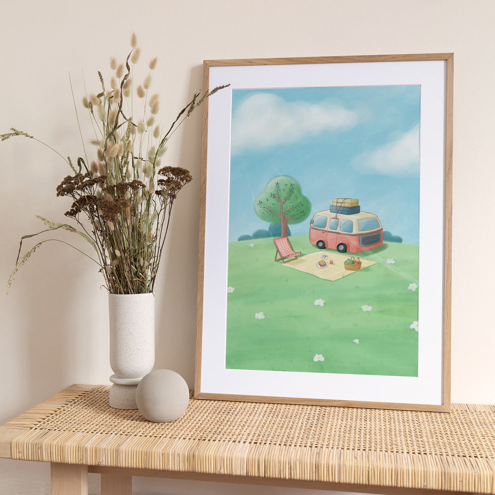 Hillside Haven - Art Print by Xuan Thai