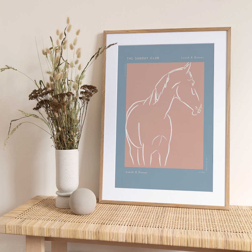 Elegant Equine Sketch - Art Print by Treechild
