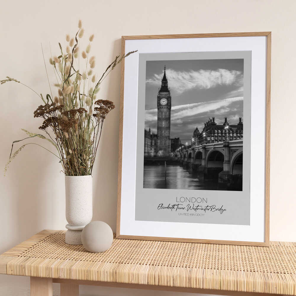 Timeless London Views - Art Print by Melanie Viola Travel Poster