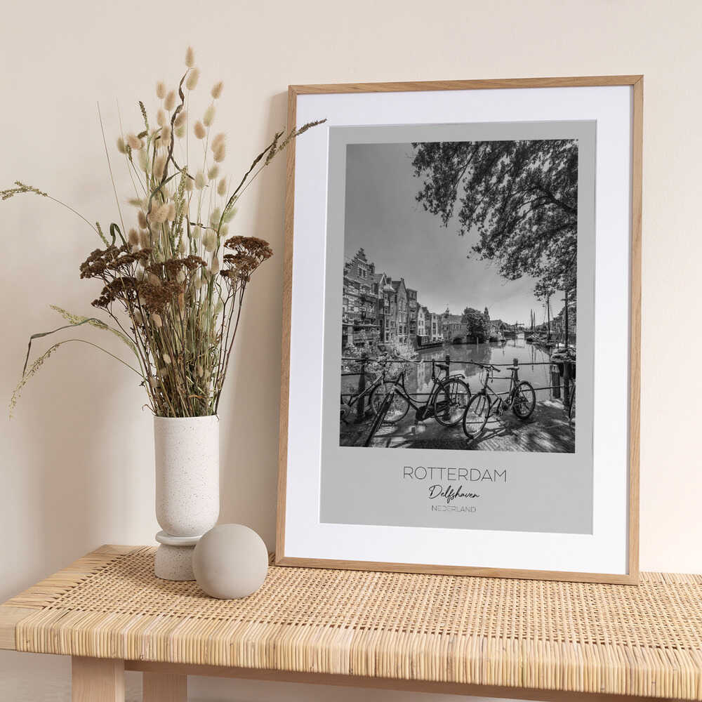 Rotterdam's Historic Delfshaven - Art Print by Melanie Viola Travel Poster