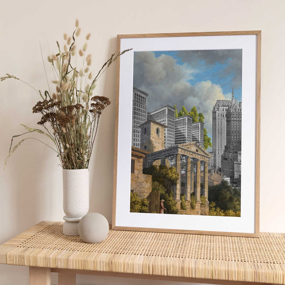 The Temple of Hercules - Art Print by Marja van den Hurk
