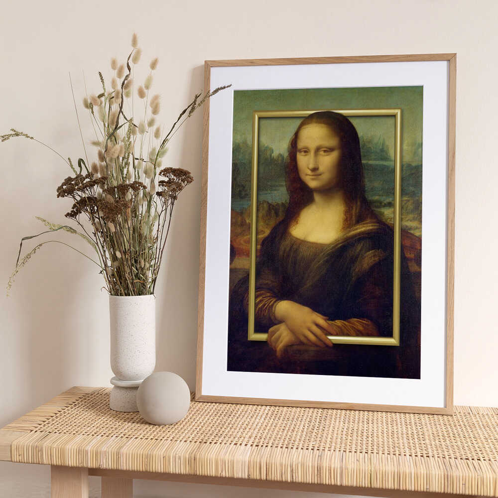 Mona, Reframed - Art Print by Marja van den Hurk
