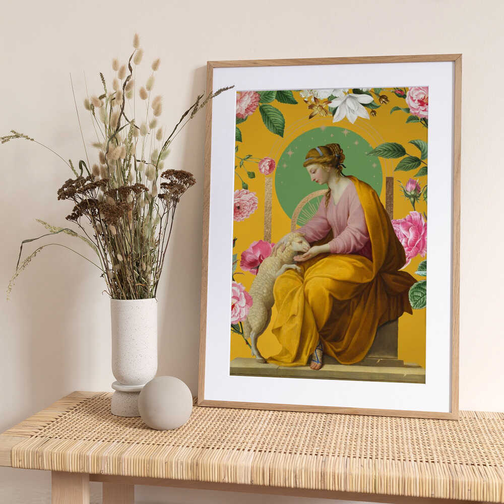 Meekness a Collage - Art Print by Marja van den Hurk