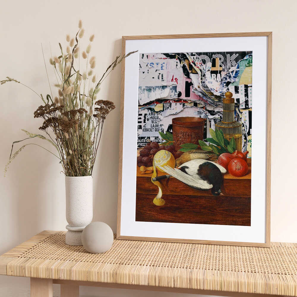 Still Life Old and New Combined - Art Print by Marja van den Hurk