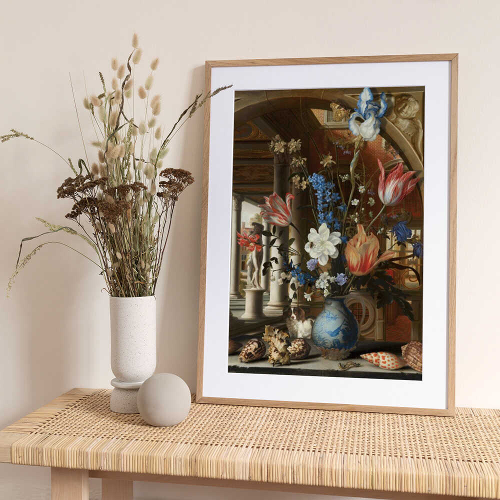 A Still Life With Perspective Dutch Masters Combined - Art Print by Marja van den Hurk