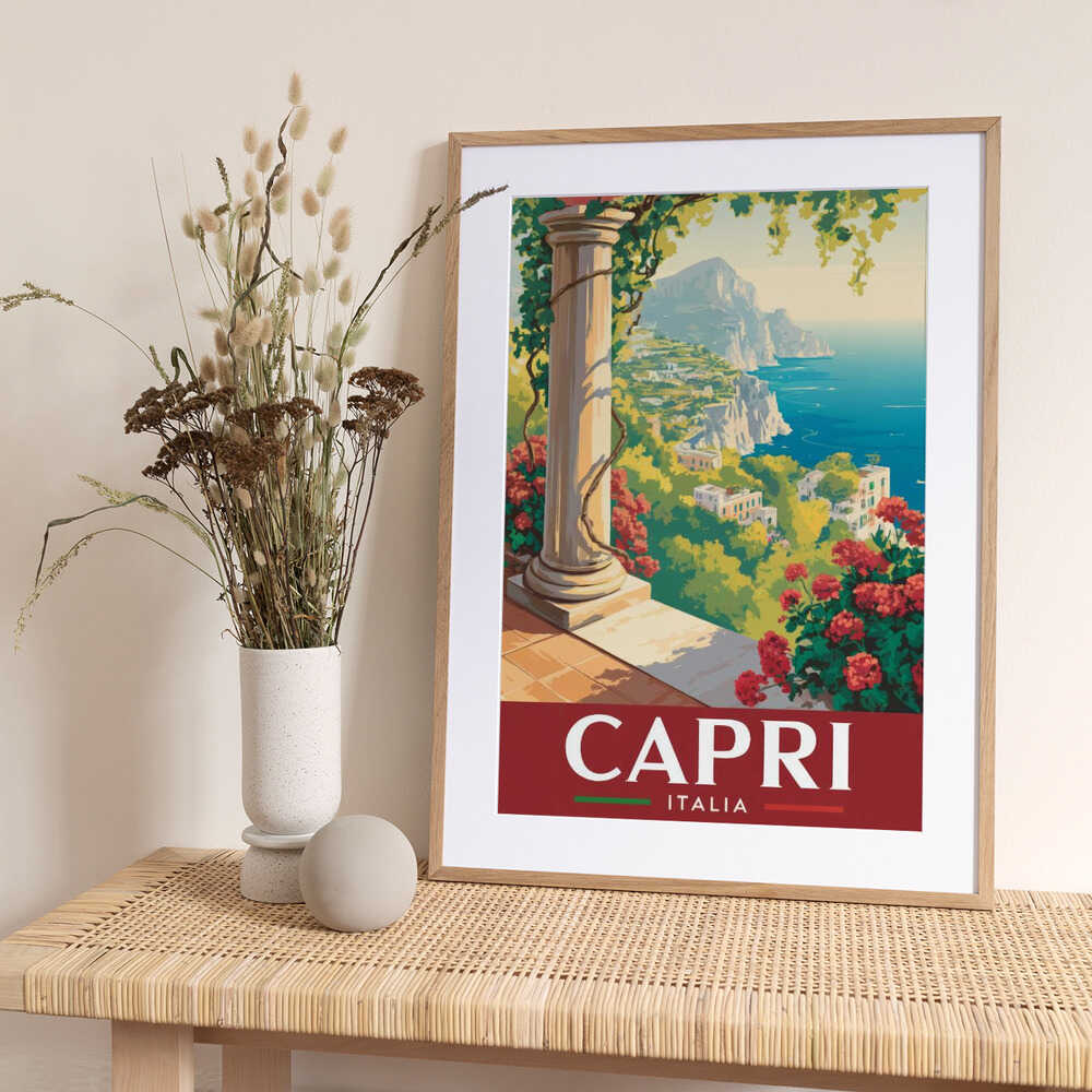 Capri - Italia - Art Print by Andreas Magnusson Travel Poster