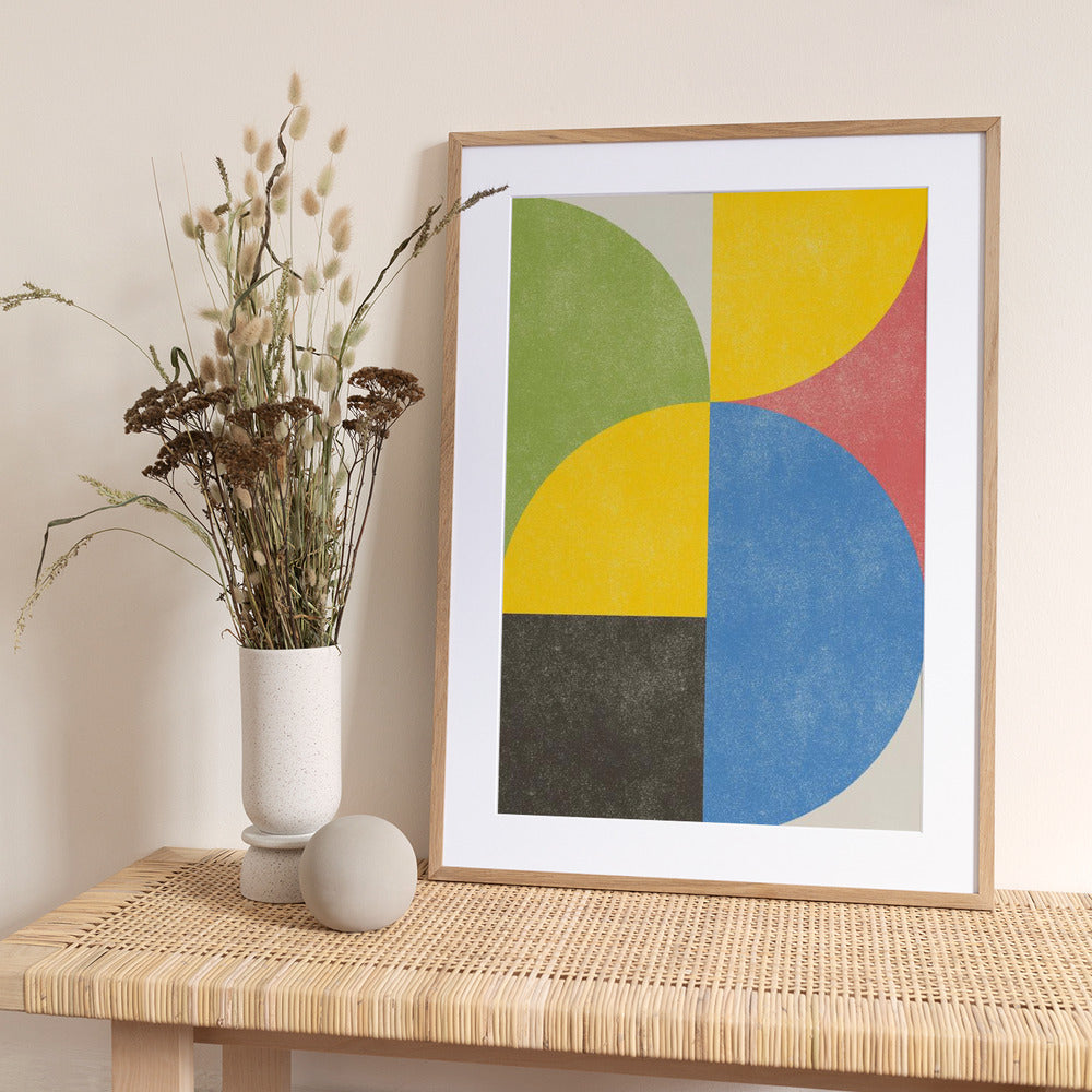 Retro Shapes - Art Print by THE MIUUS STUDIO