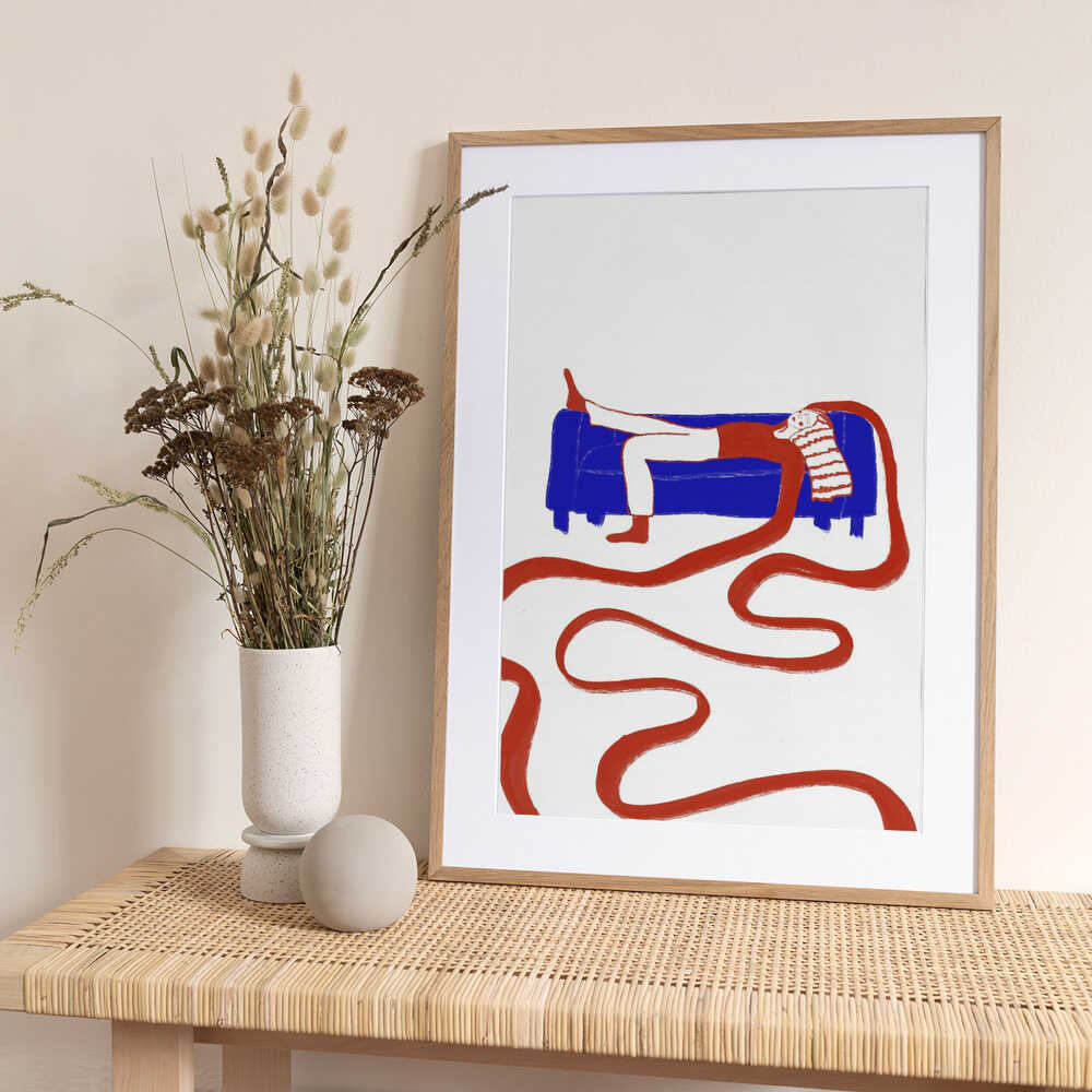 resting day - Art Print by Mela Patterns