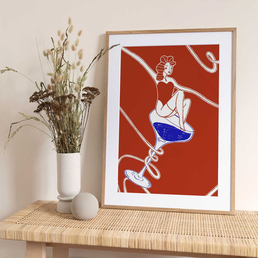 show girl - Art Print by Mela Patterns