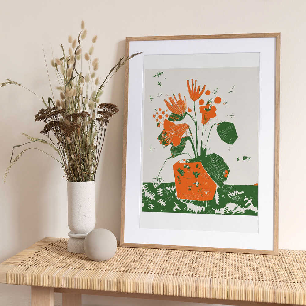 Apricot Blooms - Art Print by Sarah Fitzgerald