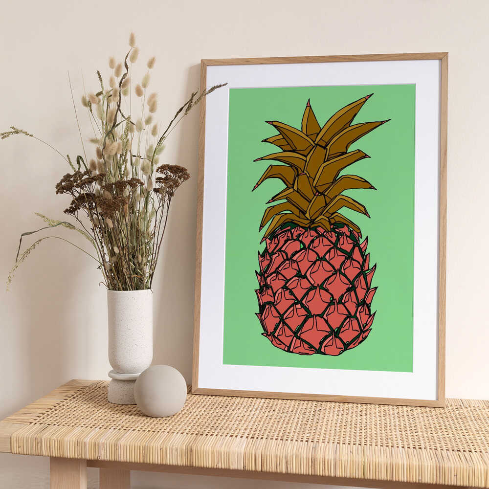 Pineapple Fruit - Art Print by Nicholas