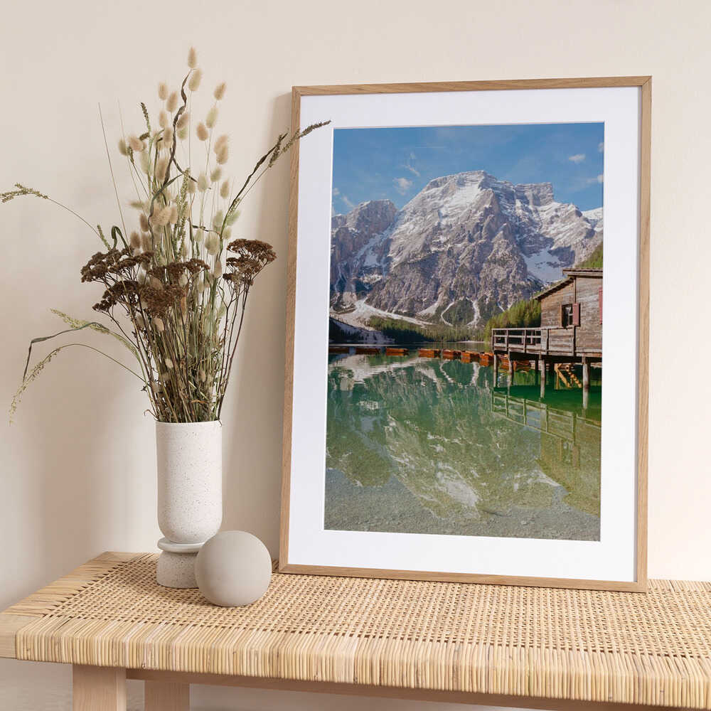 Lago Di Braies Italy On Film - Art Print by Bethany Young