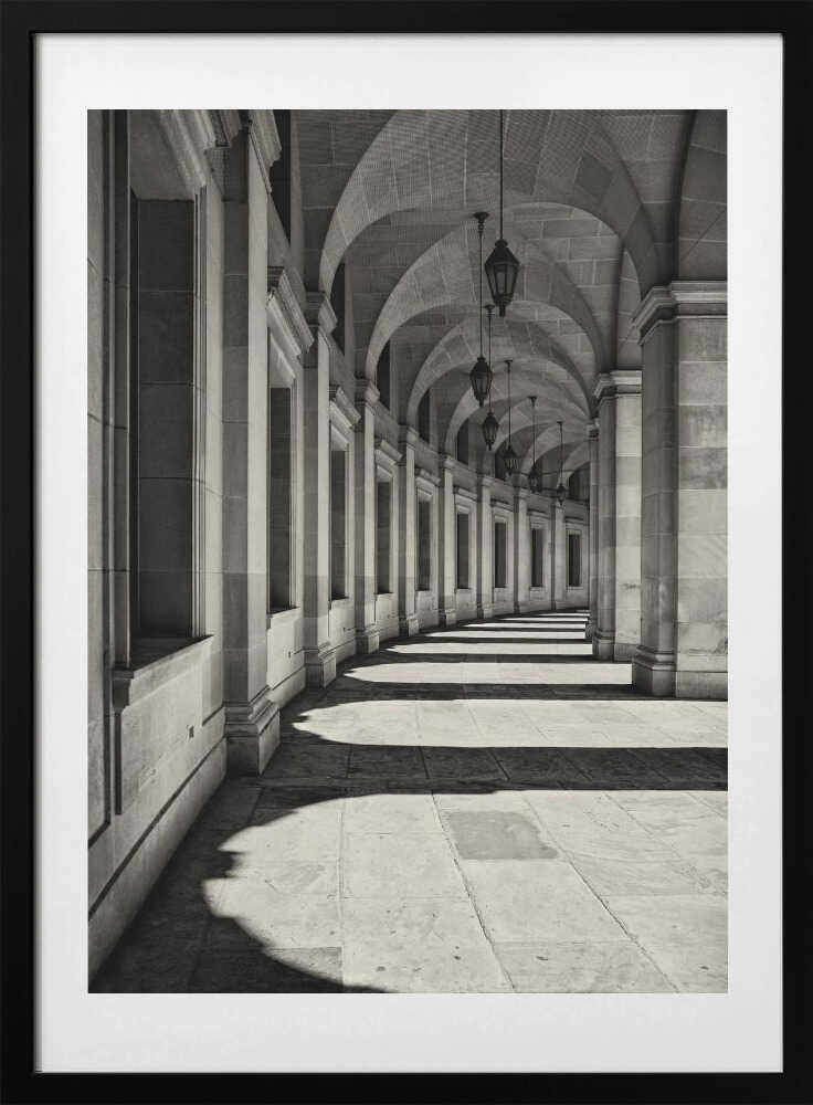Curved Corridor - Art Print by Louise Wolbers