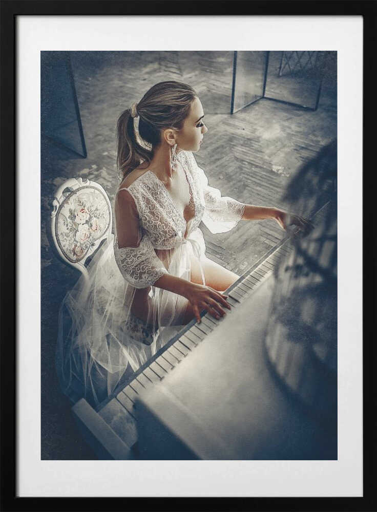 Elegance at the Keys - Photo Art Print by Ruslan Bolgov