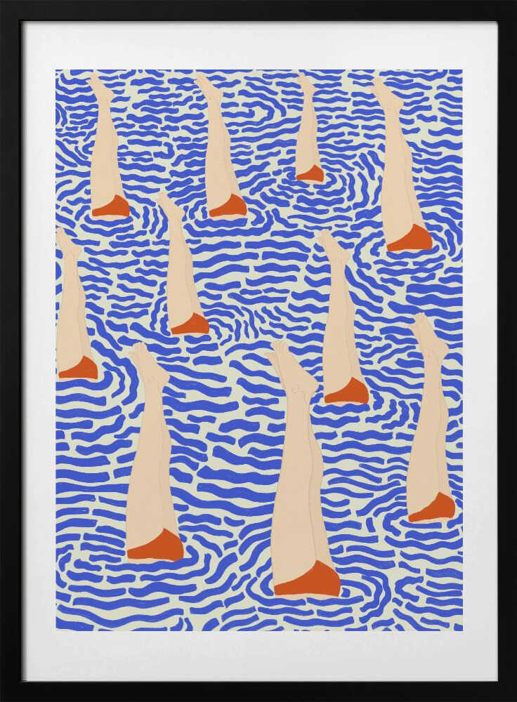 Bañistas - Art Print by Jota de jai