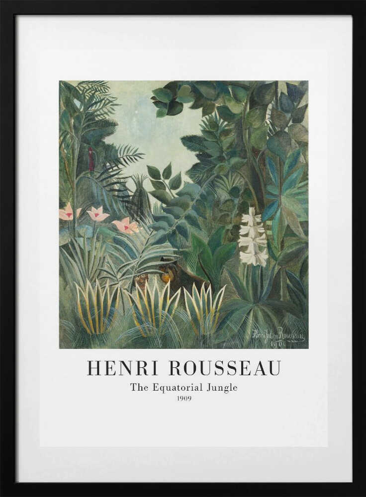 The Equatorial Jungle - Art Print by Henri Rousseau