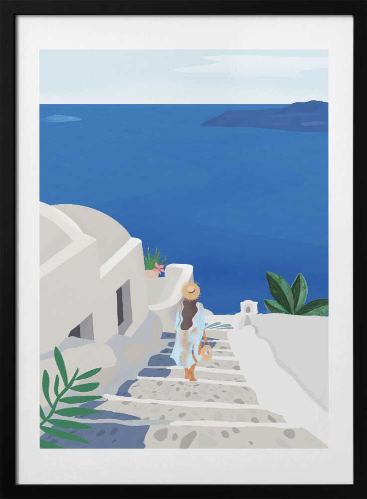 Into the Blue - Art Print by Petra Lizde