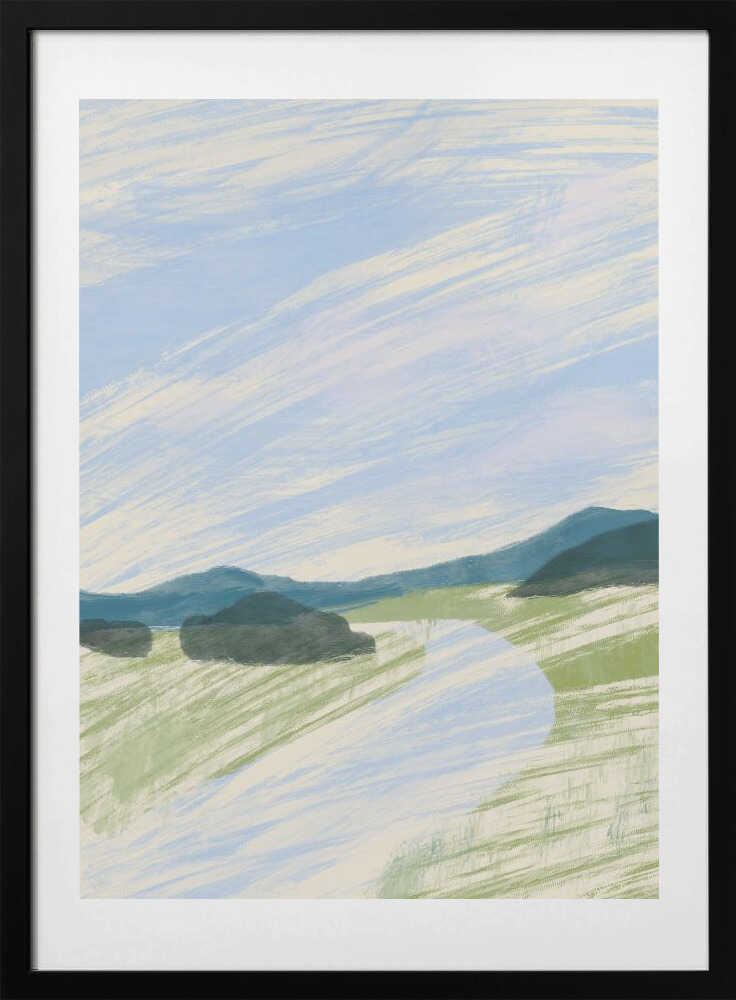 Abstract Landscape Sketch - Art Print by Little Dean