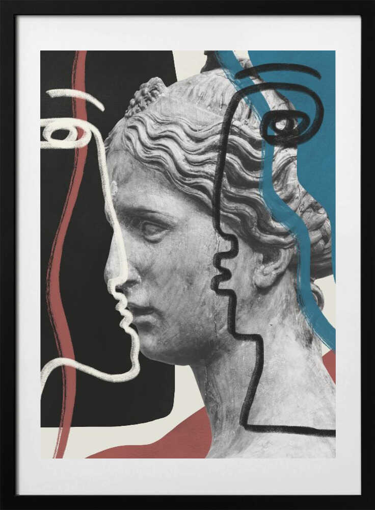 Line Art and Sculpture - Art Print by Little Dean