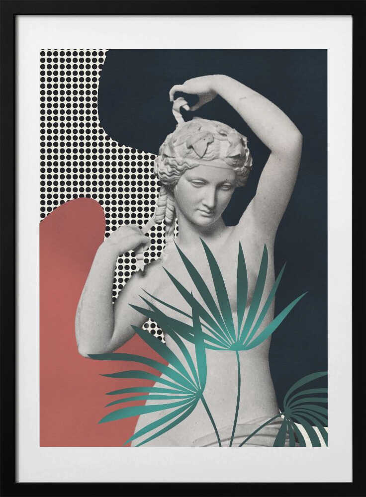 Maiden With Palm Veil - Art Print by Little Dean