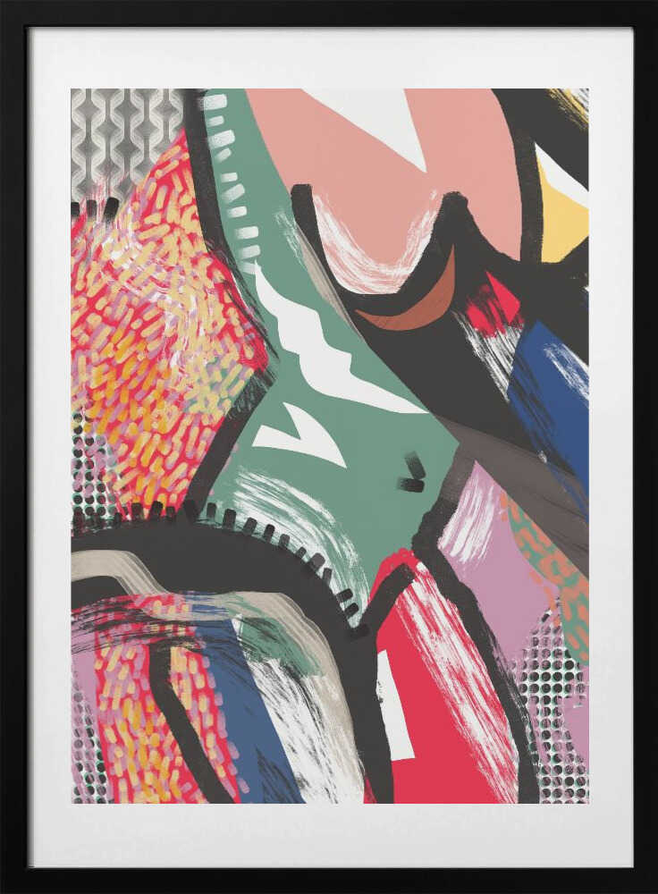 Vibrant Colorful Abstract - Art Print by Little Dean