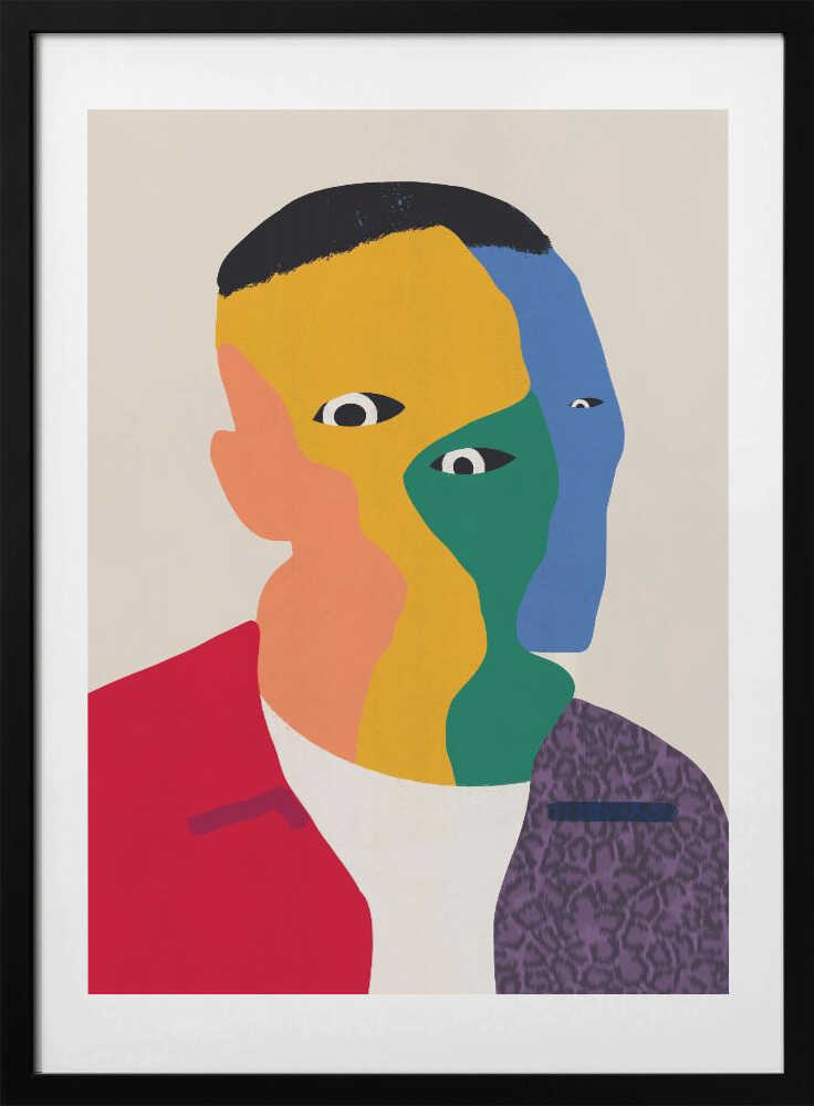 Colors of Personalities Portrait - Art Print by Little Dean
