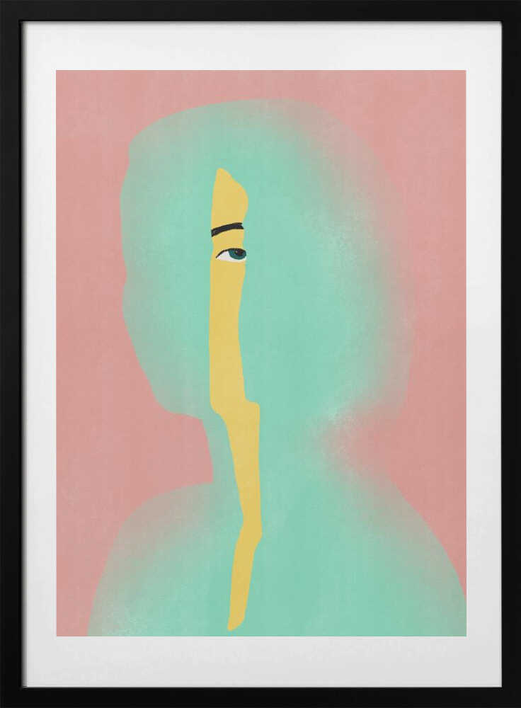 From Within In Yellow - Art Print by Little Dean