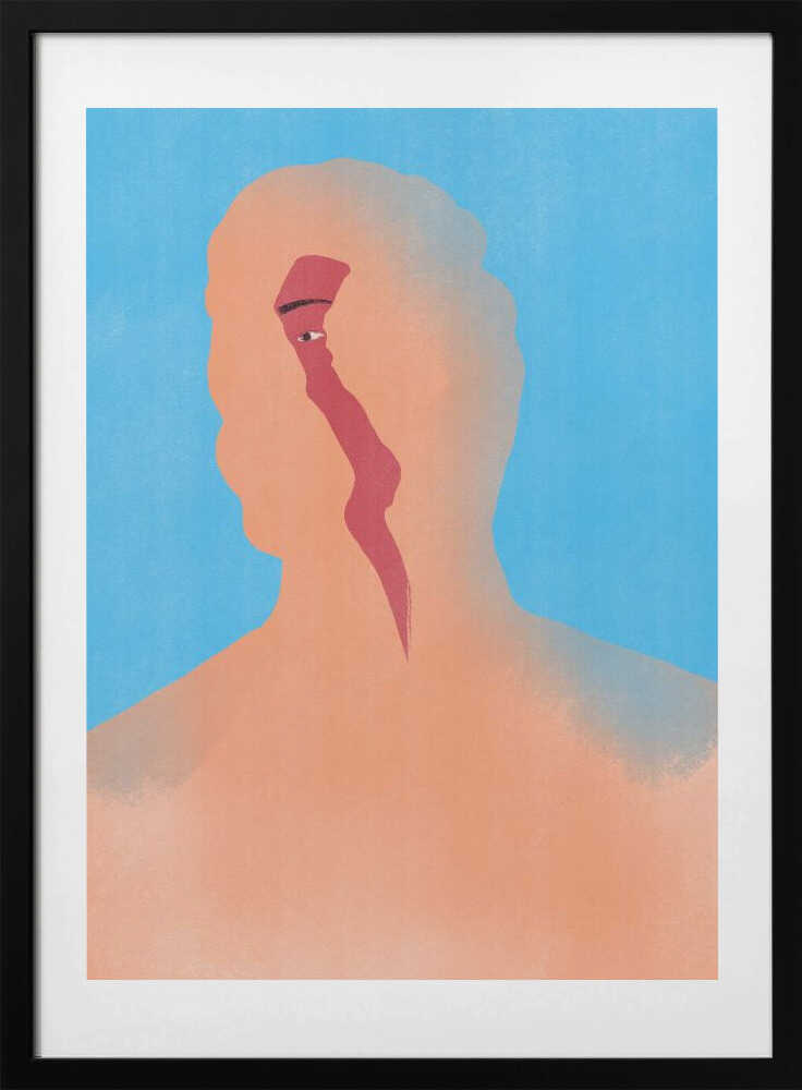 Hidden Gaze - Art Print by Little Dean