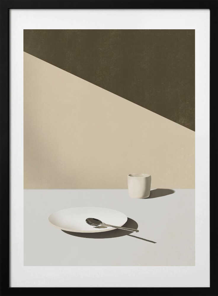 Breakfast table - Art Print by Little Dean