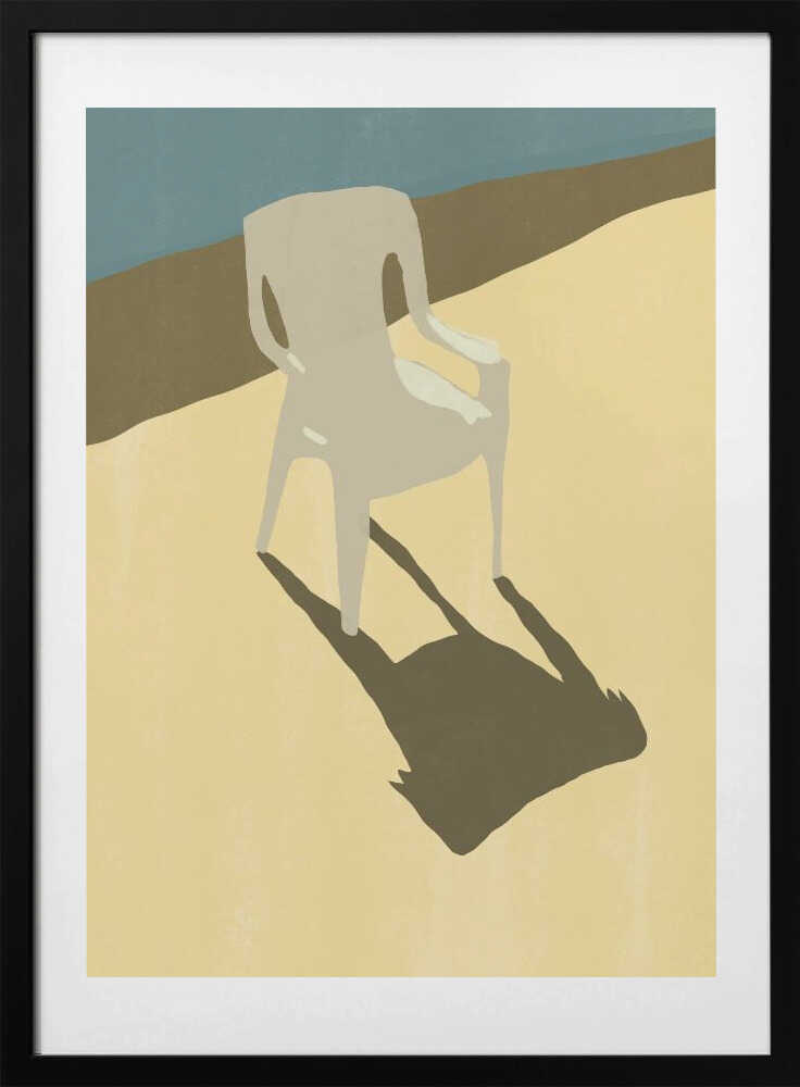 The white chair - Art Print by Little Dean